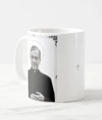 Lado da Caneca de Cerâmica com Imagem de São José Maria Escrivá - Ideal para Devotos e Presentes Religiosos.